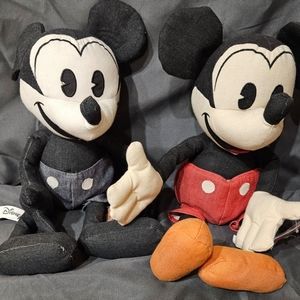 Vintage mickey plush dolls